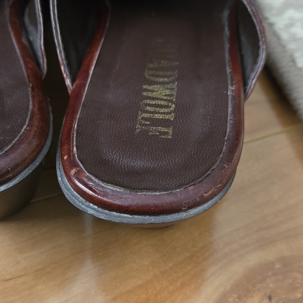 Roadwolf Brown Leather Mules size 7.5 - Picture 16 of 16